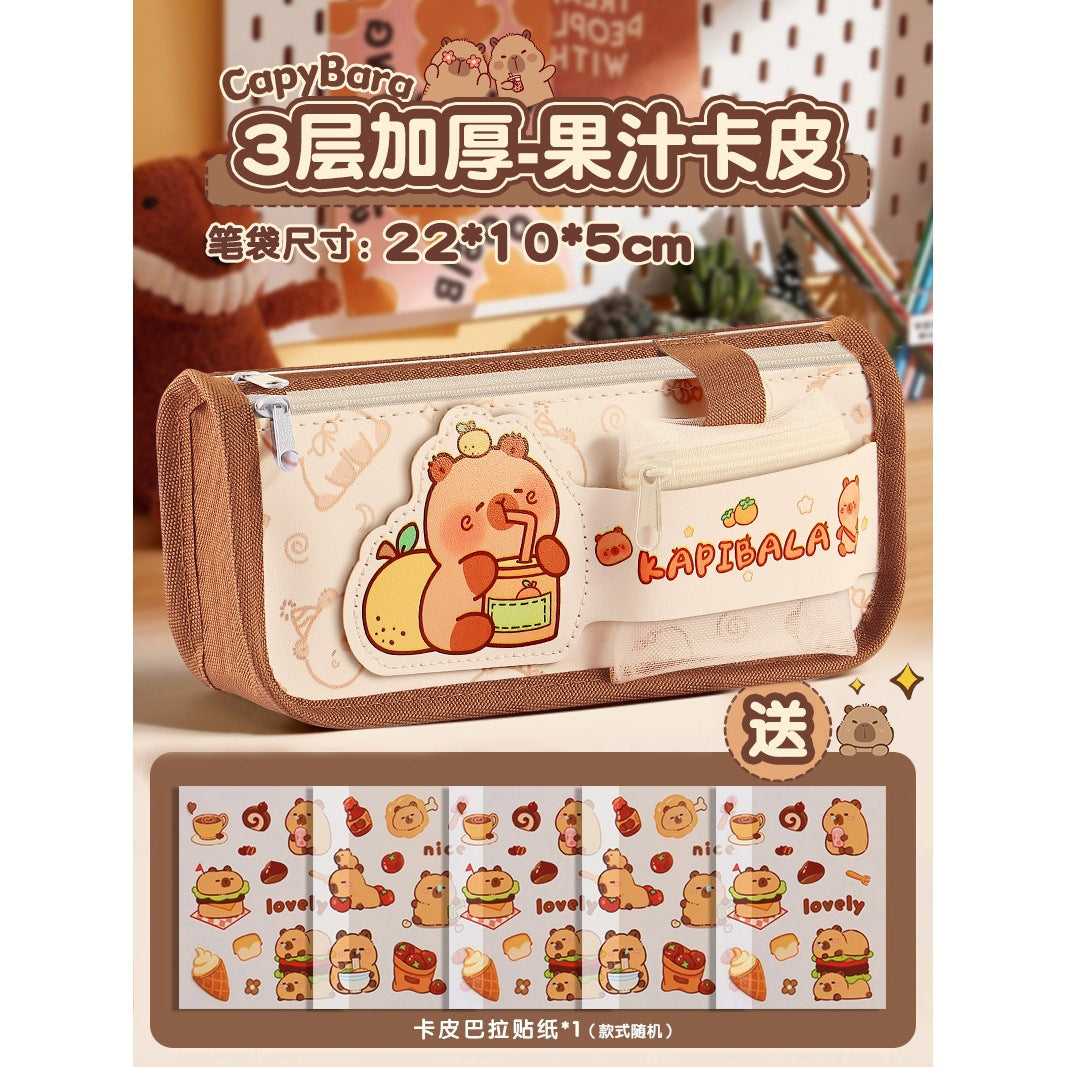 Kapibala Plush Doll Doll Back-To-School Gift Package Primary School Souvenir Birthday Gift Plush Stationery Set