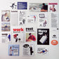 Korean OAB Character 202Hosil Magazine Landscape Retro Hand Account Decoration Material Collage Sticker Bag