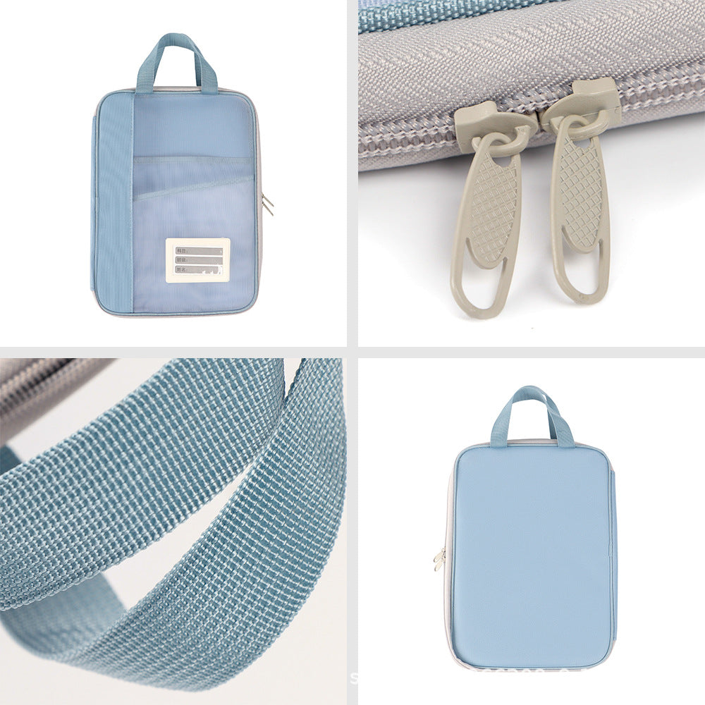 Factory Spot L-Shaped File Bag, Transparent File Bag, Handbag, Student Tutoring Bag, Test Paper Homework Bag, Study Bag