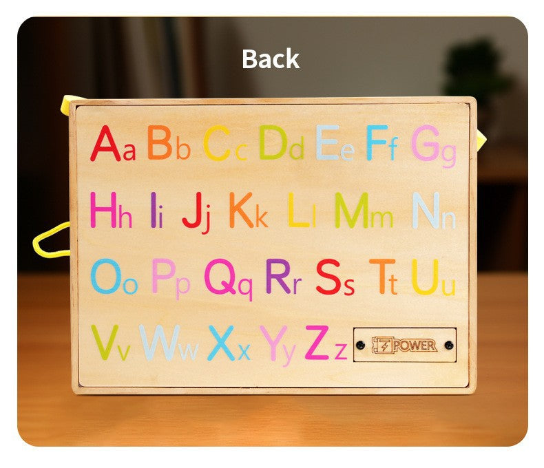 Children's Montessori Early Education Simulation Driving Steering Wheel Digital Switch Light Sound Busy Board Science and Education Aids Educational Toys