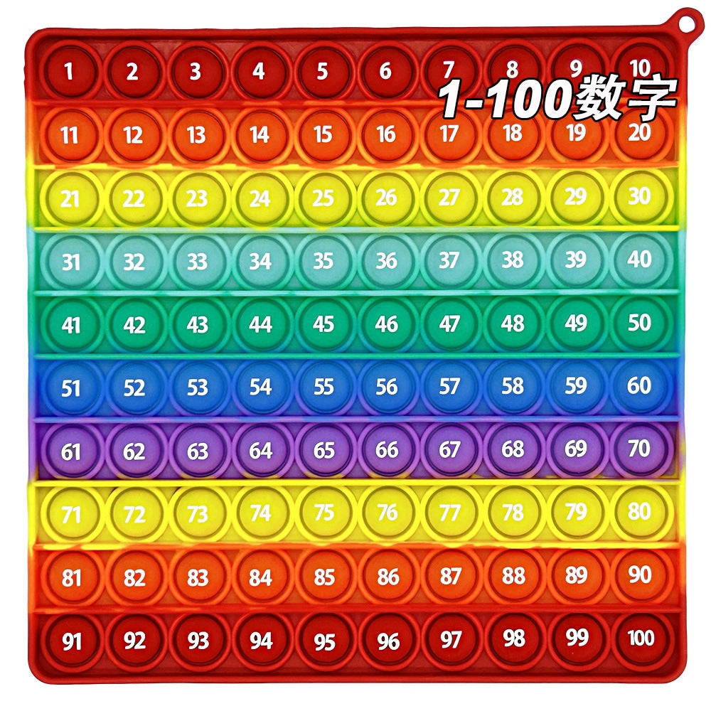 Learn 1-100 Number Bubble Press Mathematical Thinking Training Game Educational Science and Education Toys Rodent Killer Pioneer
