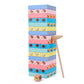 51 Pieces of Digital Colorful Jenga Building Blocks for Kidsren's Educational Jenga Wooden Adult Toys