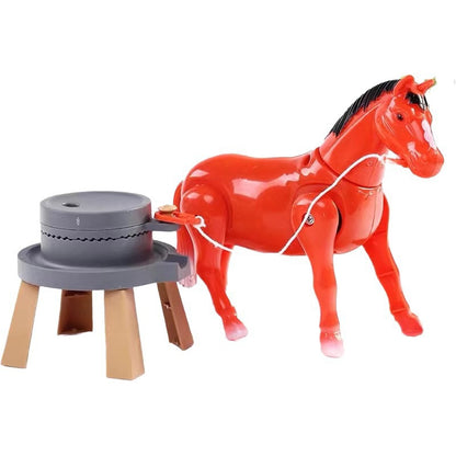 Push and Grind Donkey Shake Tone Same Electric Simulation Pony Walking Little Donkey Pull and Grind Pull Toy Pile Horse Children