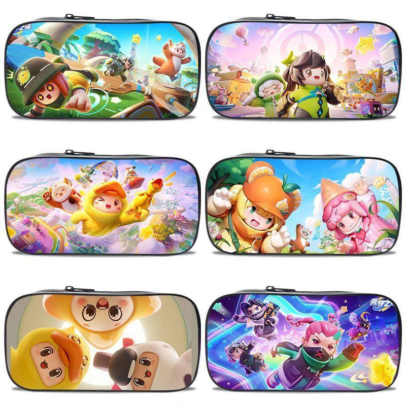 New Yuanmeng Star Pencil Bag Game Peripheral Junior High School Student Internet Celebrity Stationery Bag Kindergarten Cute Pencil Box