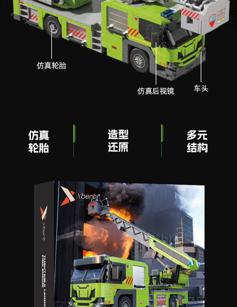 Cross-border engineering series truck city bus transport vehicle combined with small particle building blocks children's educational enlightenment toys