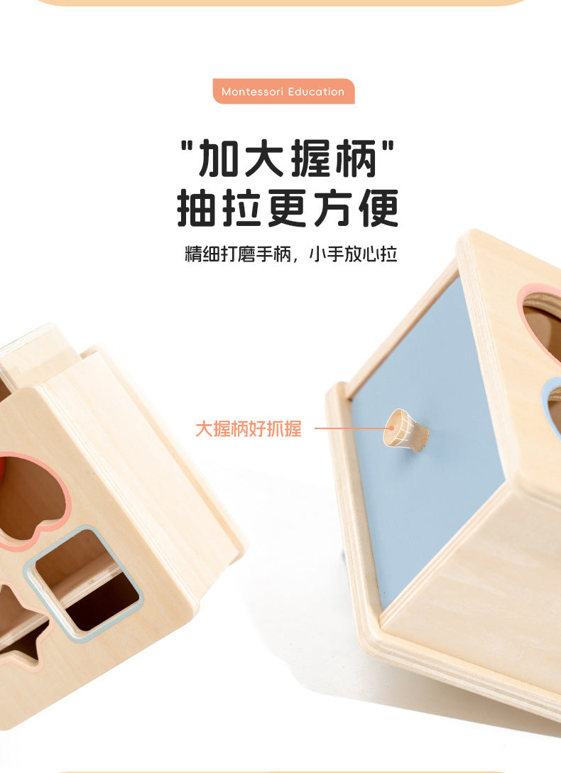 Montessori Classification Early Education Coin Box Baby Color Cognitive Shape Building Blocks Matching Teaching Aids Baby Educational Toys