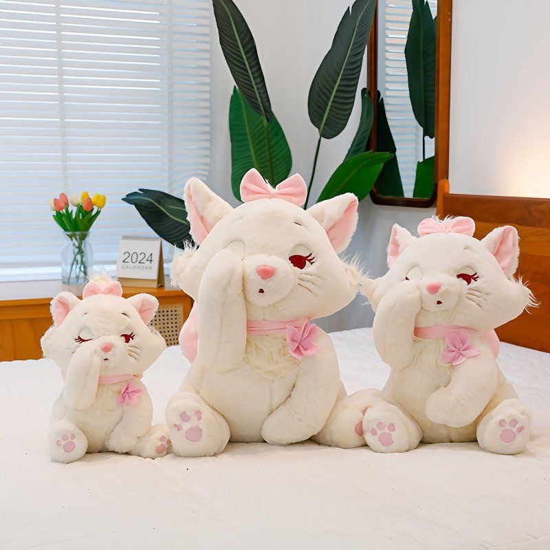 New Cute Sakura Mary Cat Doll Cartoon Kitten Doll Plush Toy Sleeping Doll Birthday Gift