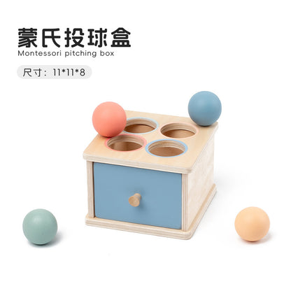Montessori Classification Early Education Coin Box Baby Color Cognitive Shape Building Blocks Matching Teaching Aids Baby Educational Toys