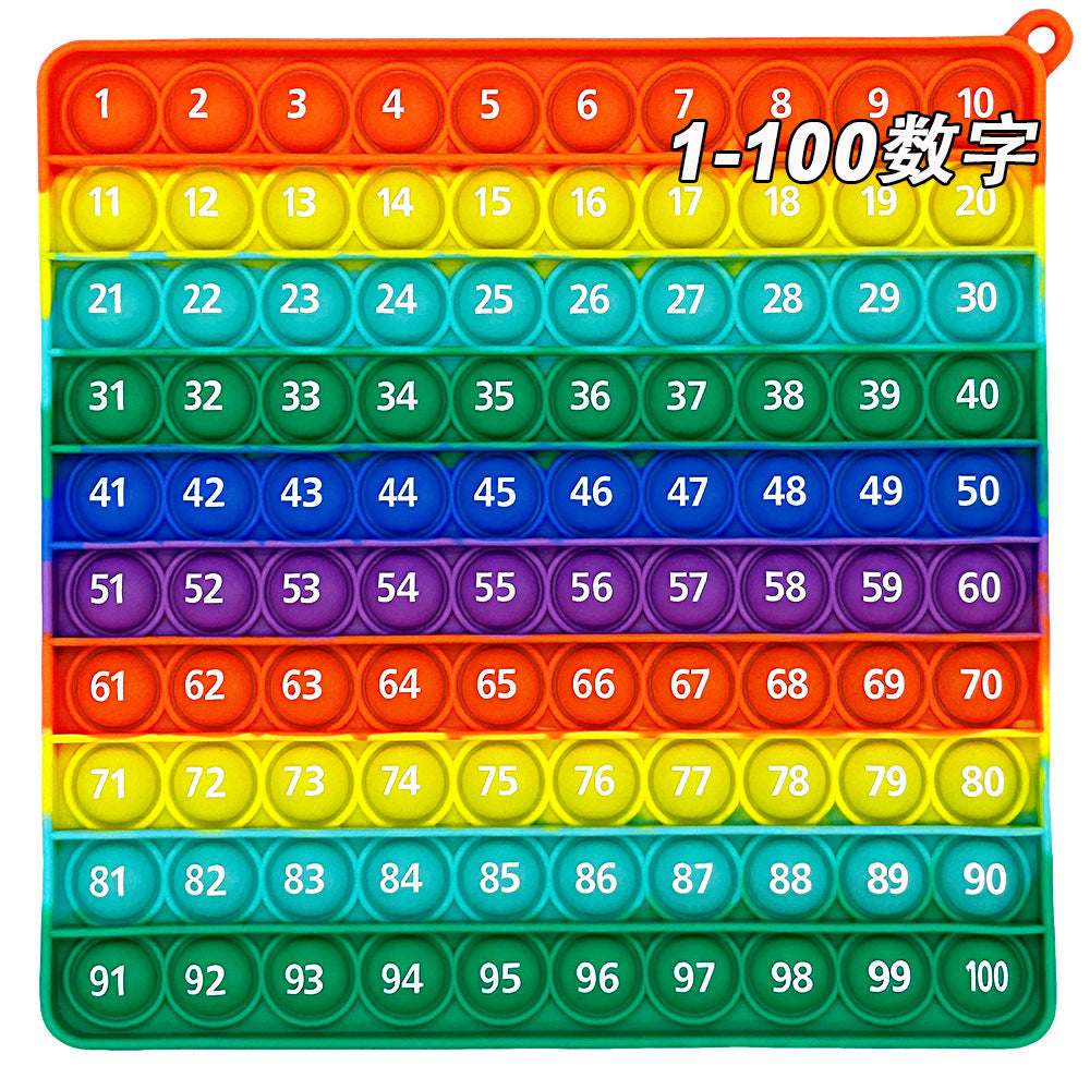 Learn 1-100 Number Bubble Press Mathematical Thinking Training Game Educational Science and Education Toys Rodent Killer Pioneer