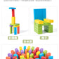 Children's Puzzle Stack Balanced Stack High Draw Building Blocks Layer by Layer Stack Wooden Strip Draw Wood Table Game Toys