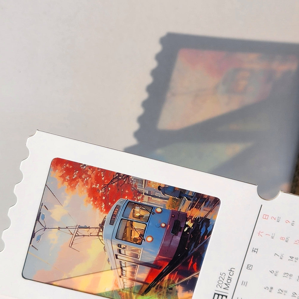 2025 calendar retro ticket stub reverse light and shadow photo ticket stub box blank ticket stub homemade light and shadow photo in stock