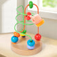 Children's Early Education Second-Line and Third-Line Bead Puzzle Beaded Hand-Eye Coordination Animal Maze Track Trailer Wooden Toy