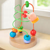 Children's Early Education Second-Line and Third-Line Bead Puzzle Beaded Hand-Eye Coordination Animal Maze Track Trailer Wooden Toy