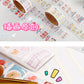Liyuan Original Cartoon Stamp Illustration Stickers Cute Little Nose Decoration Sealing Stickers Handbook Material Roll Stickers