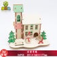 diy hut assembled small house model children's puzzle handmade three-dimensional jigsaw puzzle stall children's toys