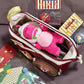 Cute Contrasting Color Stitching Pencil Case with High Appearance Value Ins Style Large Capacity Girls' Pain Bag Stationery Box Food Pencil Case for Children