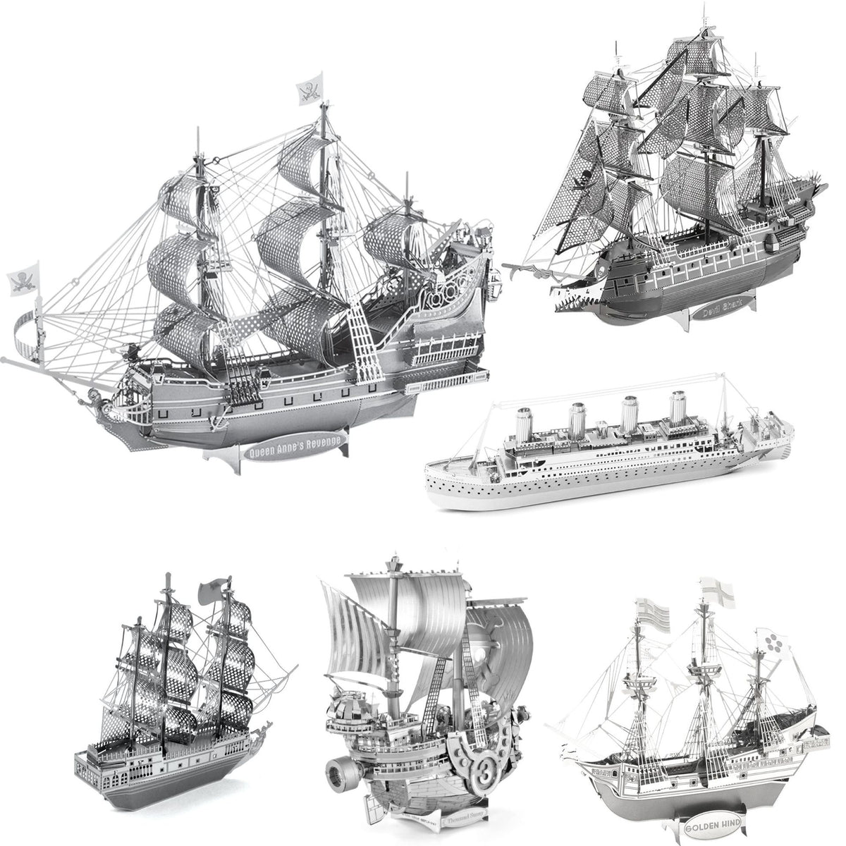 Queen Anne DIY Handmade 3D Metal Puzzle Adult Stereo Model Assembled Assembled Educational Toys High