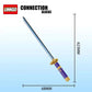 Compatible with Lego Bricks Sword Micro-Particle Weapon Knife Model with Sword Sheath Assembled Children's Educational Toys Wholesale Dropshipping