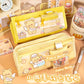 2026 New Pencil Case, Bear Coin Purse Pencil Case, Large Capacity Layered Pencil Box, Stationery Bag, Cute Student Style