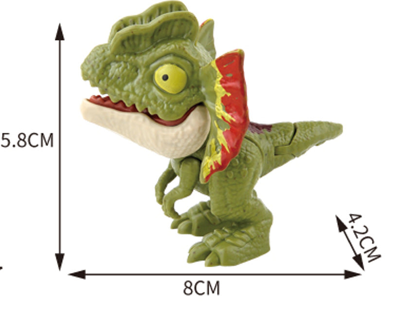 Cross-border Hot Finger-biting Dinosaur Toy Finger-biting Dinosaur Pterosaur Model Joint Movable Mini Dinosaur Gashapon Machine