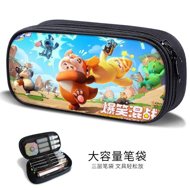New Yuanmeng Star Pencil Bag Game Peripheral Junior High School Student Internet Celebrity Stationery Bag Kindergarten Cute Pencil Box