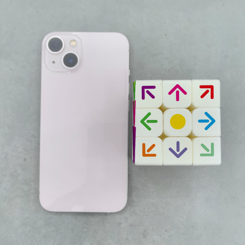 Cross-Border Uv Printed Personalized 3X3 Cube Square Network 3X3 Arrow 3X3 Tic-Tac-Toe Cube Wholesale