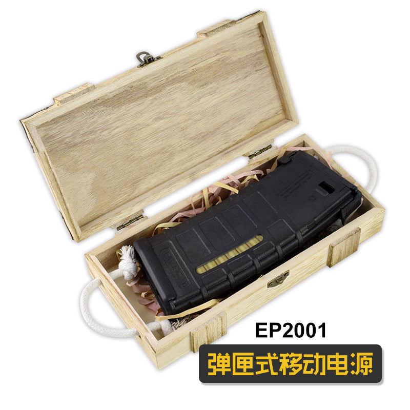 Cross-border Amazon PMAG magazine model portable mobile power military fans outdoor charging treasure does not contain batteries
