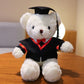 Graduation Bear Doll Doctor Bear Bachelor's Uniform Bear Doll Graduation Bear Gift for College Students with Logo Printing