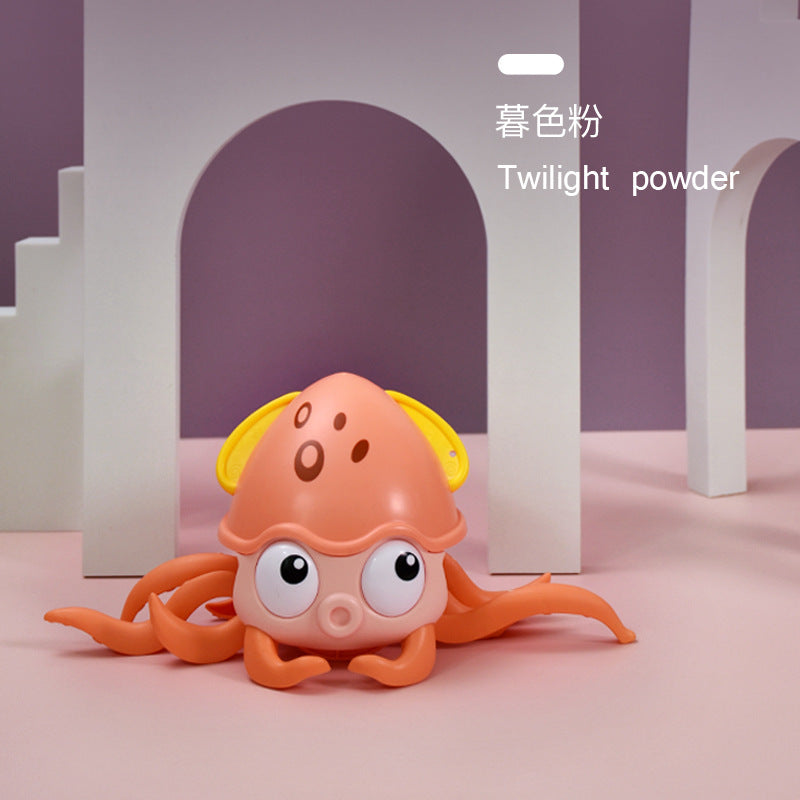 Cross-border Children's Induction Electric Crab Baby Charging Luminous Music Crawling Escape Escape Obstacle Crab Toy