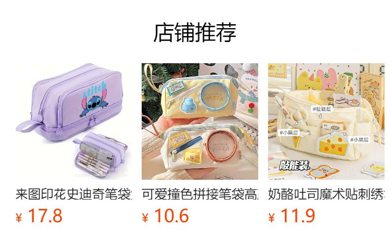 Double-Layer Capibara Pencil Case 2025 New Model Large Capacity Transparent Stationery Box for Girls and Boys Primary School Students Pencil Bag