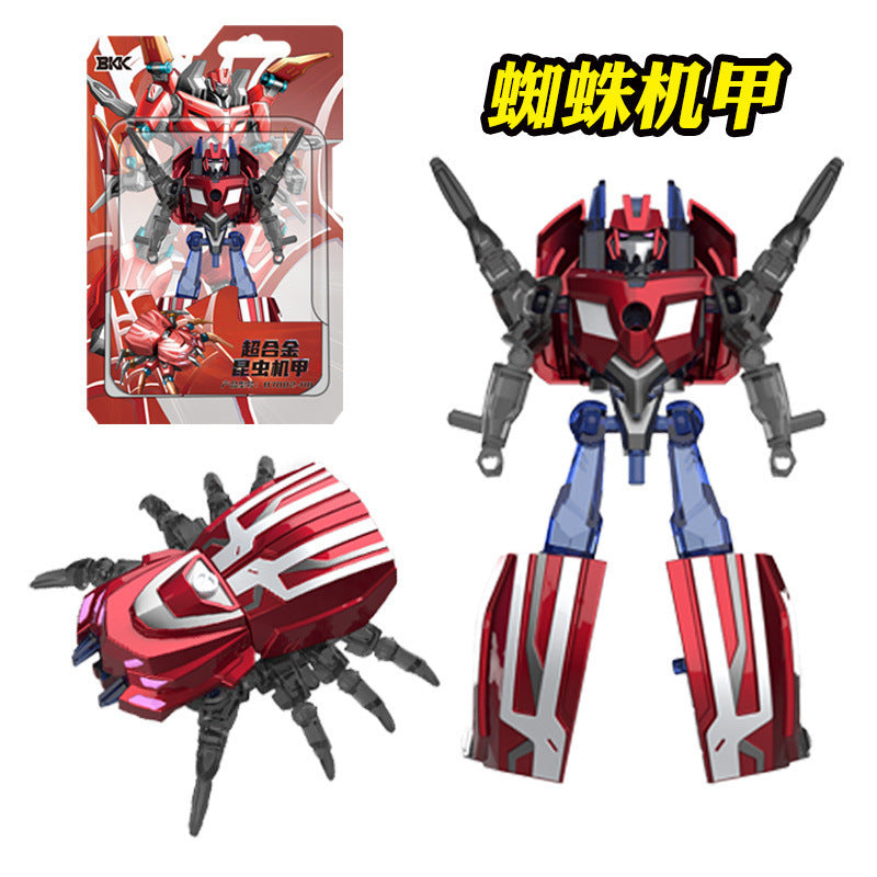 BKK alloy deformation robot train high-speed rail engineering bus dinosaur green leather train King Kong BKK children's toys
