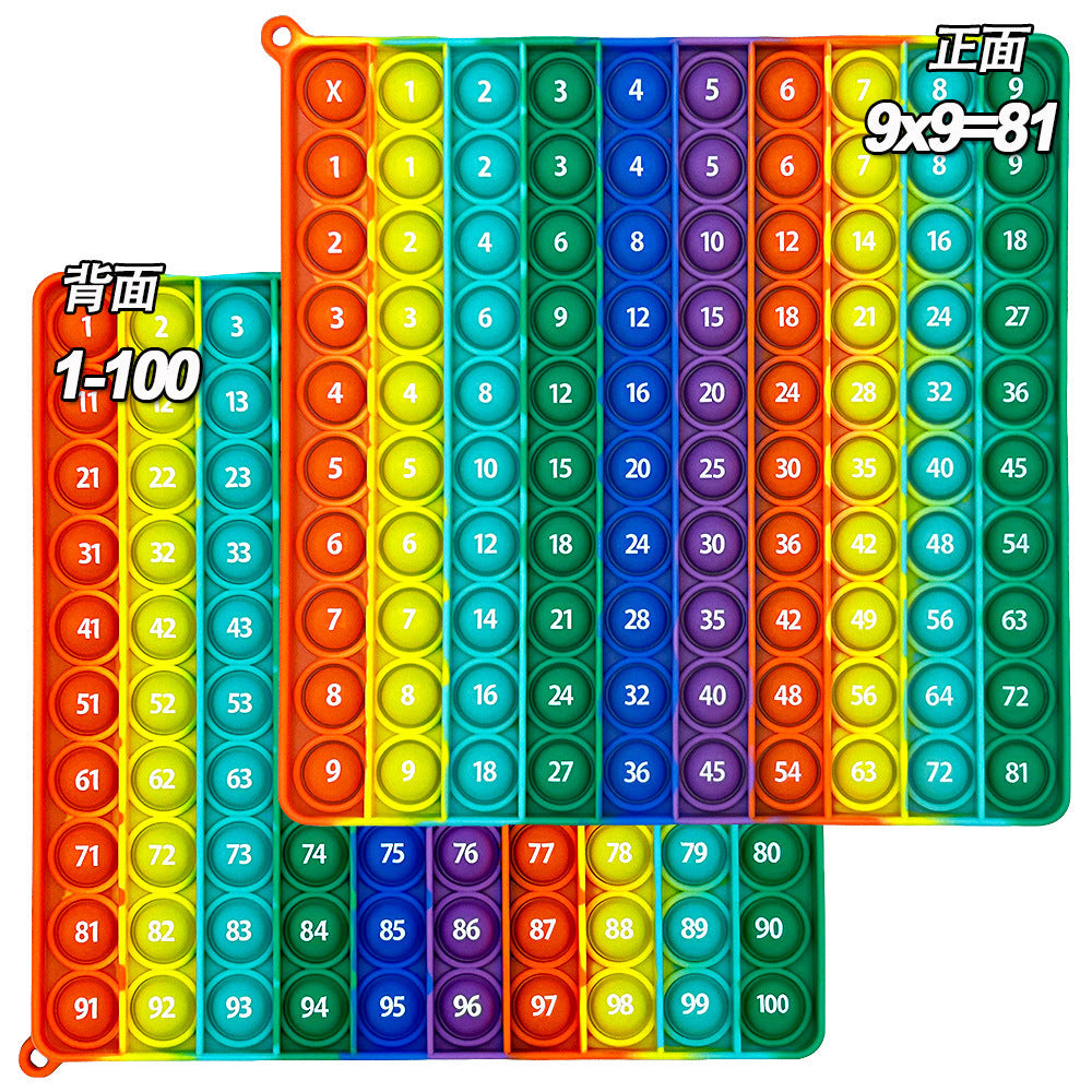 Learn 1-100 Number Bubble Press Mathematical Thinking Training Game Educational Science and Education Toys Rodent Killer Pioneer