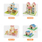 Cross-border New Products Mason Brick Building Mini Brick Hand-assembled Building House Villa Model Toys