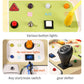 Children's Montessori Early Education Simulation Driving Steering Wheel Digital Switch Light Sound Busy Board Science and Education Aids Educational Toys