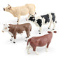 Cross-border simulation farm animal cow model flavich bull Charolais ranch desktop decoration toy