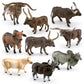 Cross-border simulation Texas Longhorn Watu West cow tumor cow charolai cow goer river buffalo model