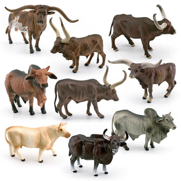 Cross-border simulation Texas Longhorn Watu West cow tumor cow charolai cow goer river buffalo model