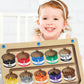 Wooden Children's Magnetic Counting Operation Color Classification Magnetic Pen Bead Shift Game Educational Early Education Maze Toy