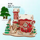 diy hut assembled small house model children's puzzle handmade three-dimensional jigsaw puzzle stall children's toys