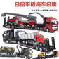 English packaging cross-border children alloy car vehicle trailer fire truck tank excavator pull back toy car