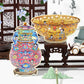 Infeel.Mepet White Card Scenery Stickers, Vintage Item Restorer, Miniature Stereo Chinese-Style Fun Stickers