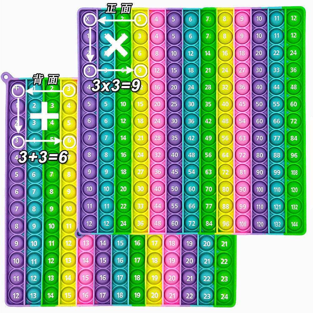 Learn 1-100 Number Bubble Press Mathematical Thinking Training Game Educational Science and Education Toys Rodent Killer Pioneer