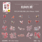 Flowers, Birds, Chirping Leaves, Pet Special-Shaped Sticker Pack, Landscaping Ins Style Bird Handbook Material, Mobile Phone Case Sticker