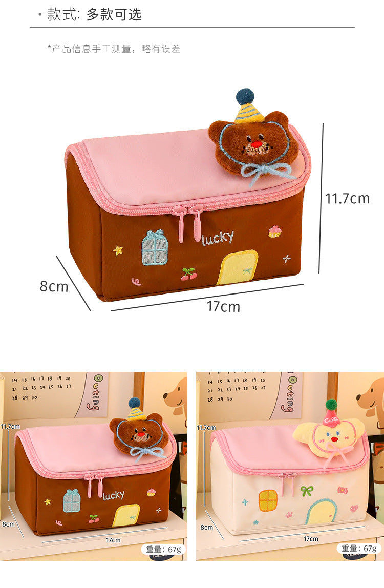 2026 New Style House Pencil Case for Junior High School Girls and Elementary School Students, High-Value Stationery Box for Girls, Large-Capacity Pencil Case