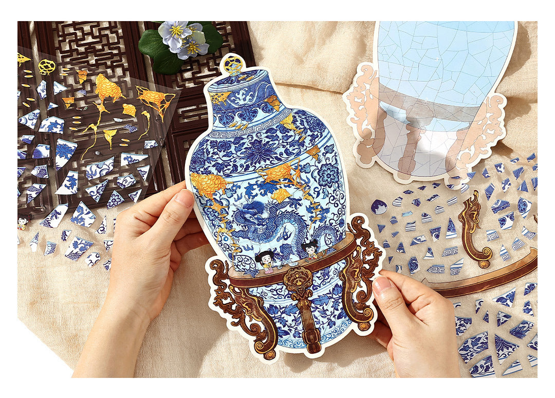 Infeel.Me White Card 2.5D Extra Large Size Sticker Old Object Restorer Second Edition Miniature Three-Dimensional Sticker