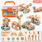 Children's DIY Tool Box Complete Set with Screws and Nuts, Children's Toys, Educational Electric Drill for Assembly and Disassembly