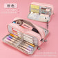 Oxford Cloth Double-Open Pencil Case, Large Capacity Stationery Box, Thickened, Wear-Resistant, Waterproof Pencil Bag for Students, Suitable for Middle and High School Students