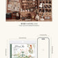 Manor Tour Landscaping Die-Cut Pet Sticker Book Retro Manor Orange Character Handbook Decoration Material Sticker