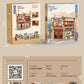 Zhegao Mini Granular 613027 Theater Retro Series Castle Building Street Scene Assembled Building Blocks Toys for Girls