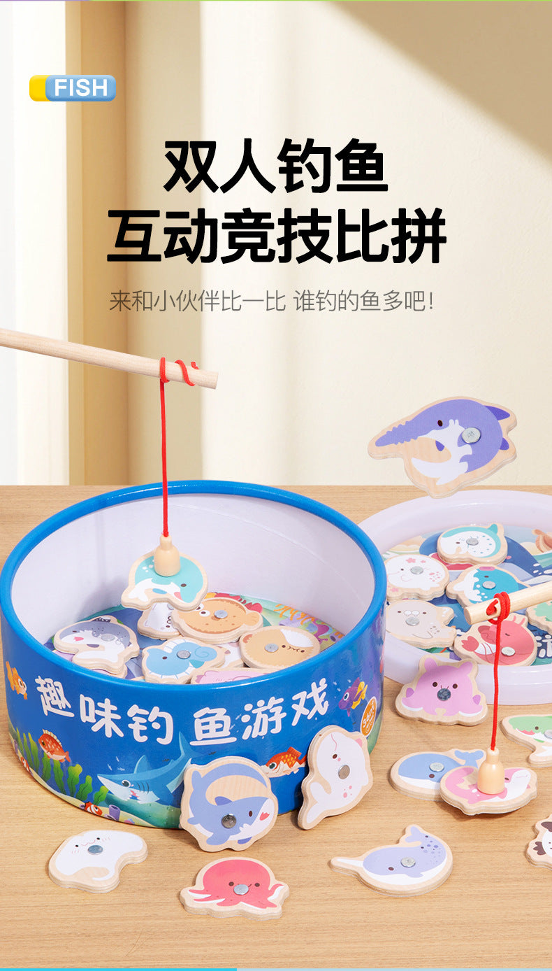 Fishing Toys for Children, Magnetic Early Education for Girls, Infants and Toddlers, Boys, One-Year-Old Educational Baby Teaching, Brain-Stimulating Toys